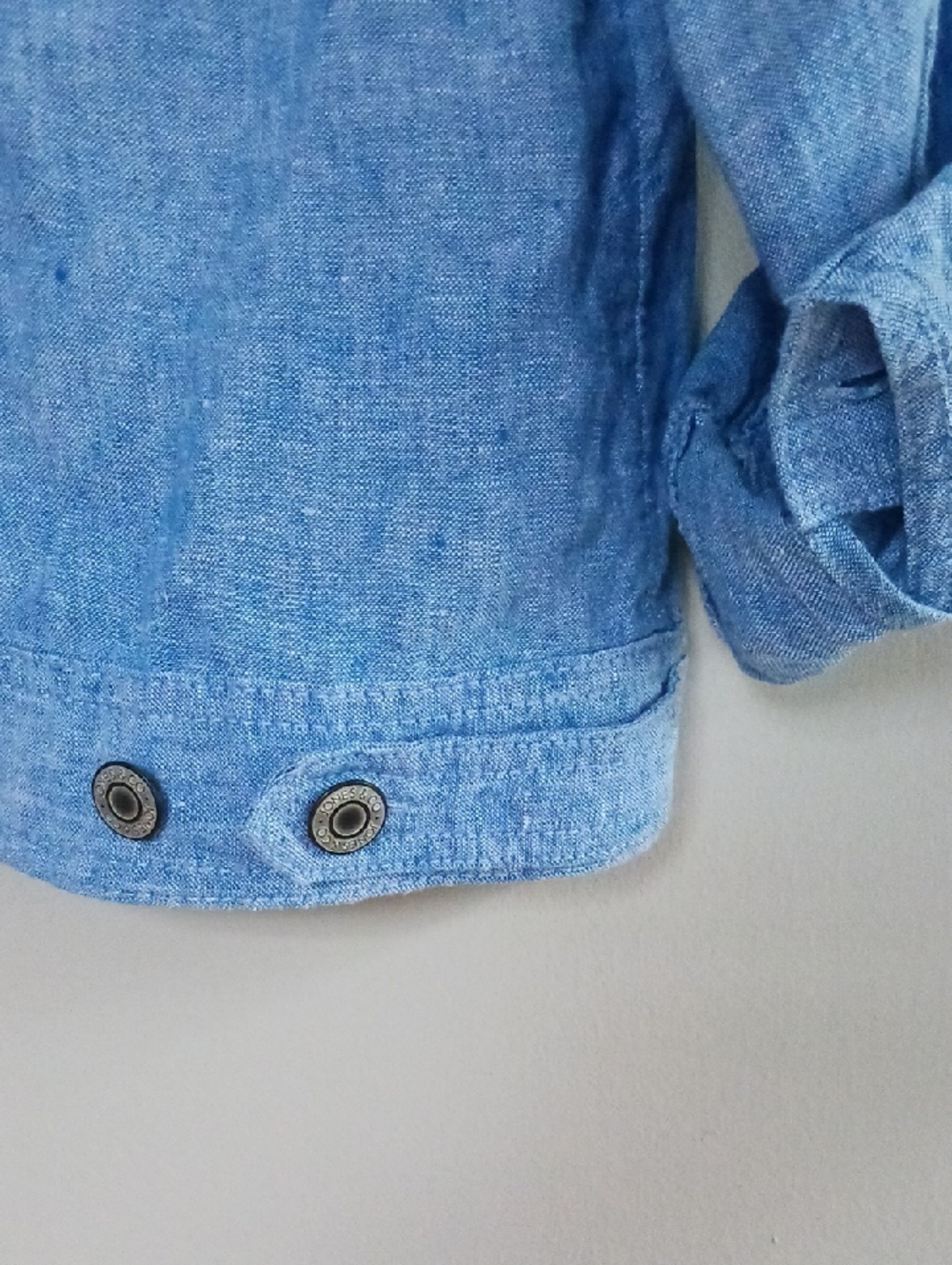 Jones & Co Linen Jacket Blue Size M - Picture 5 of 8